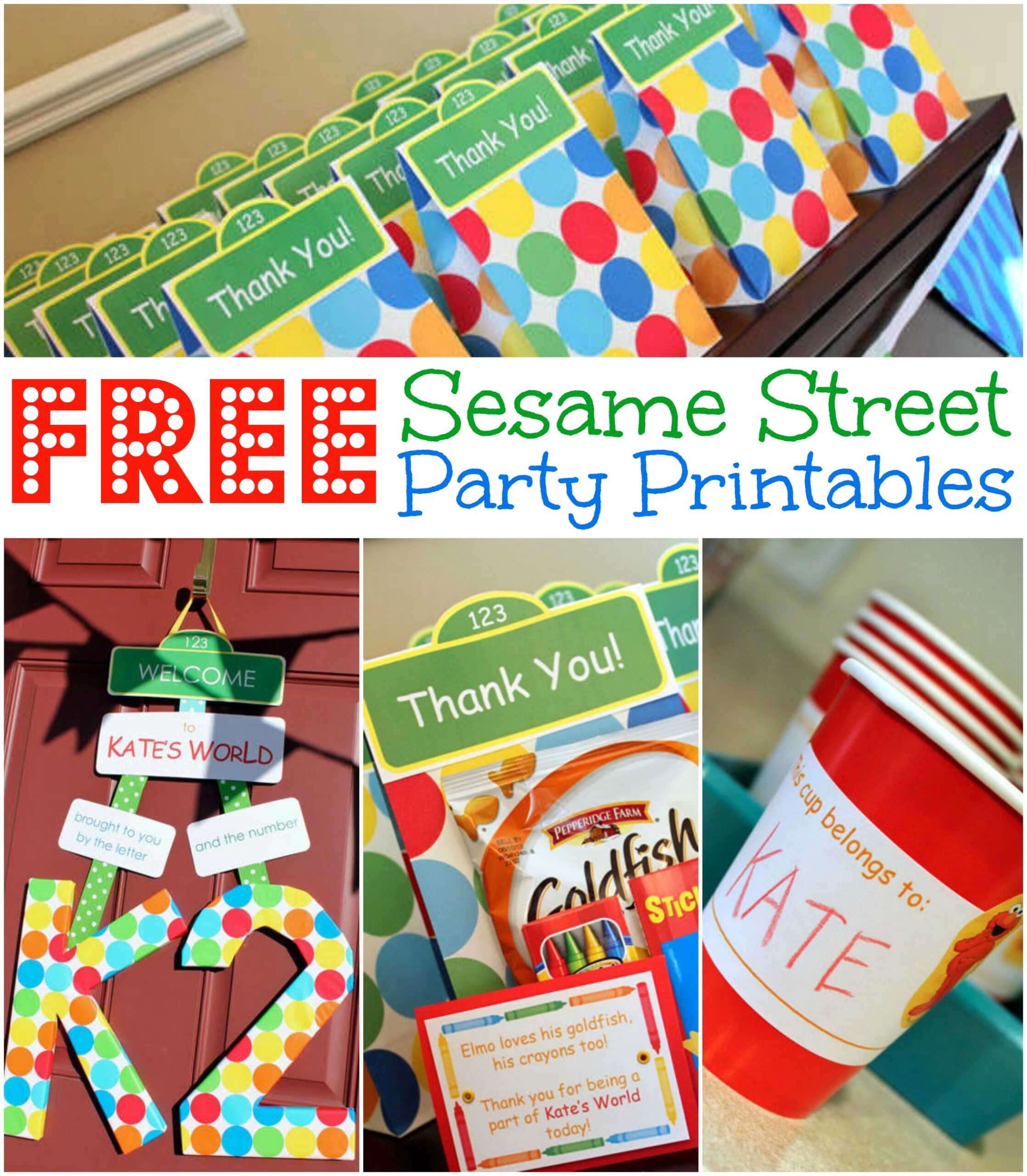 Free Sesame Street Birthday Party Printables Regarding Sesame Street Banner Template