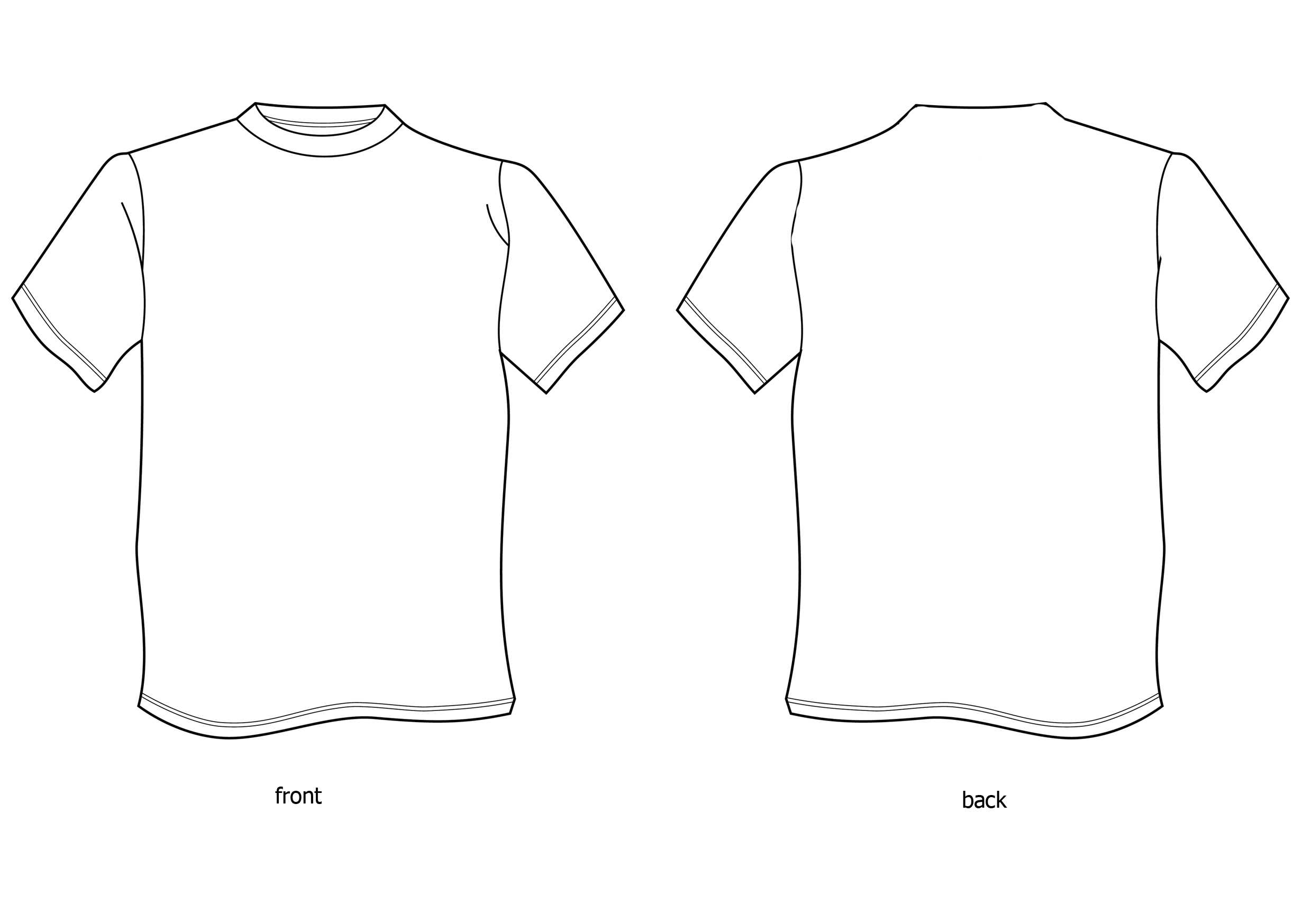 Free Tshirt Template, Download Free Clip Art, Free Clip Art With Printable Blank Tshirt Template