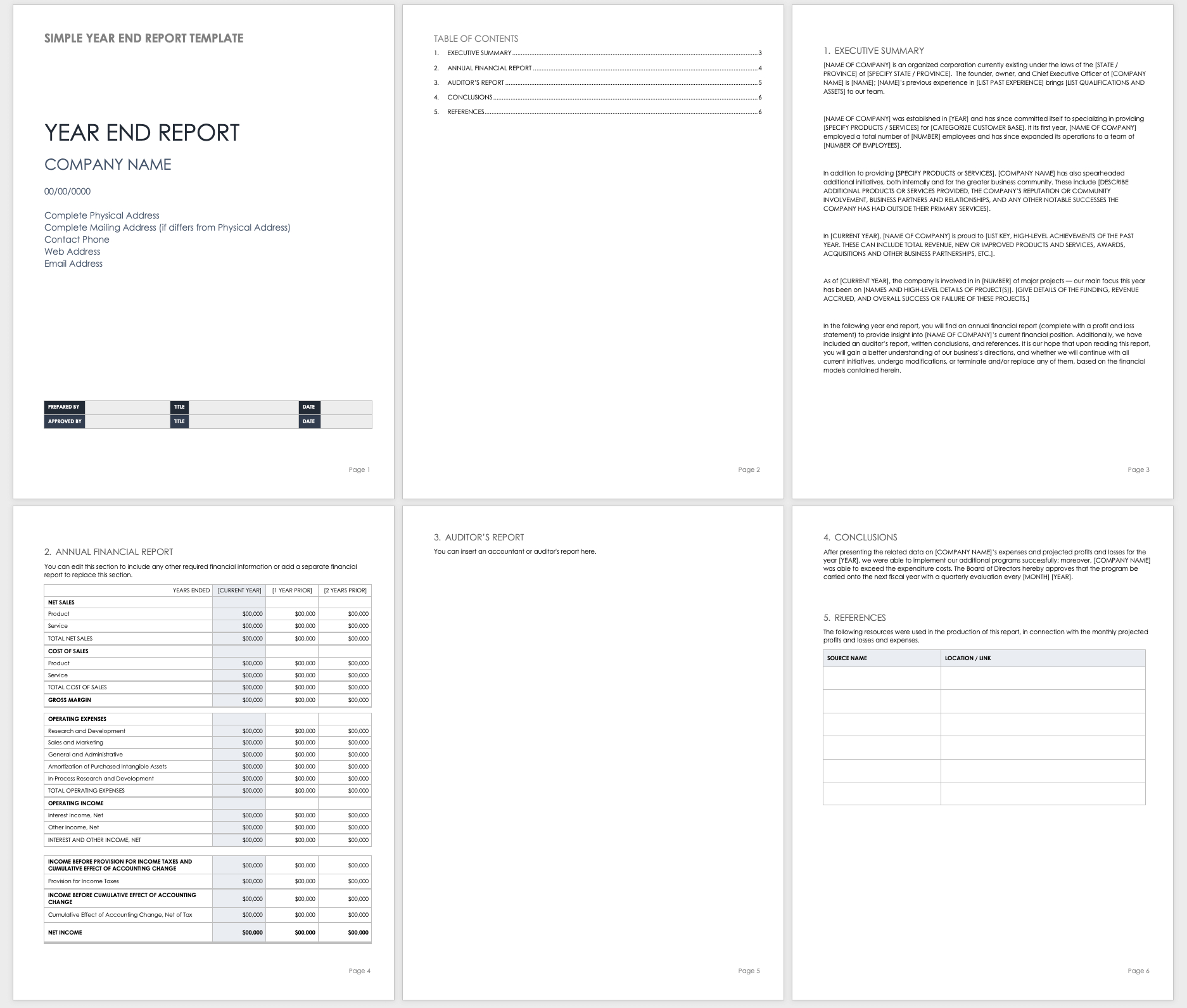 Free Year End Report Templates | Smartsheet For Month End Report Template