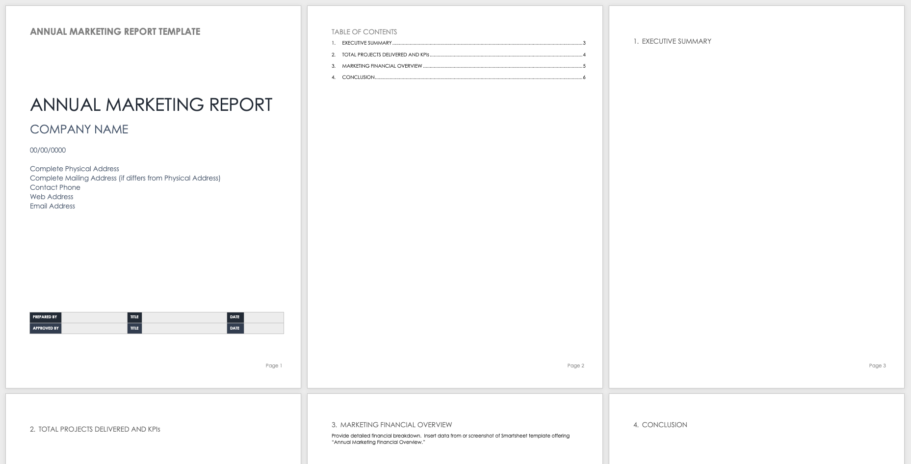 Free Year End Report Templates | Smartsheet In Annual Financial Report Template Word