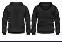 Front And Back Black Hoodie Template regarding Blank Black Hoodie Template