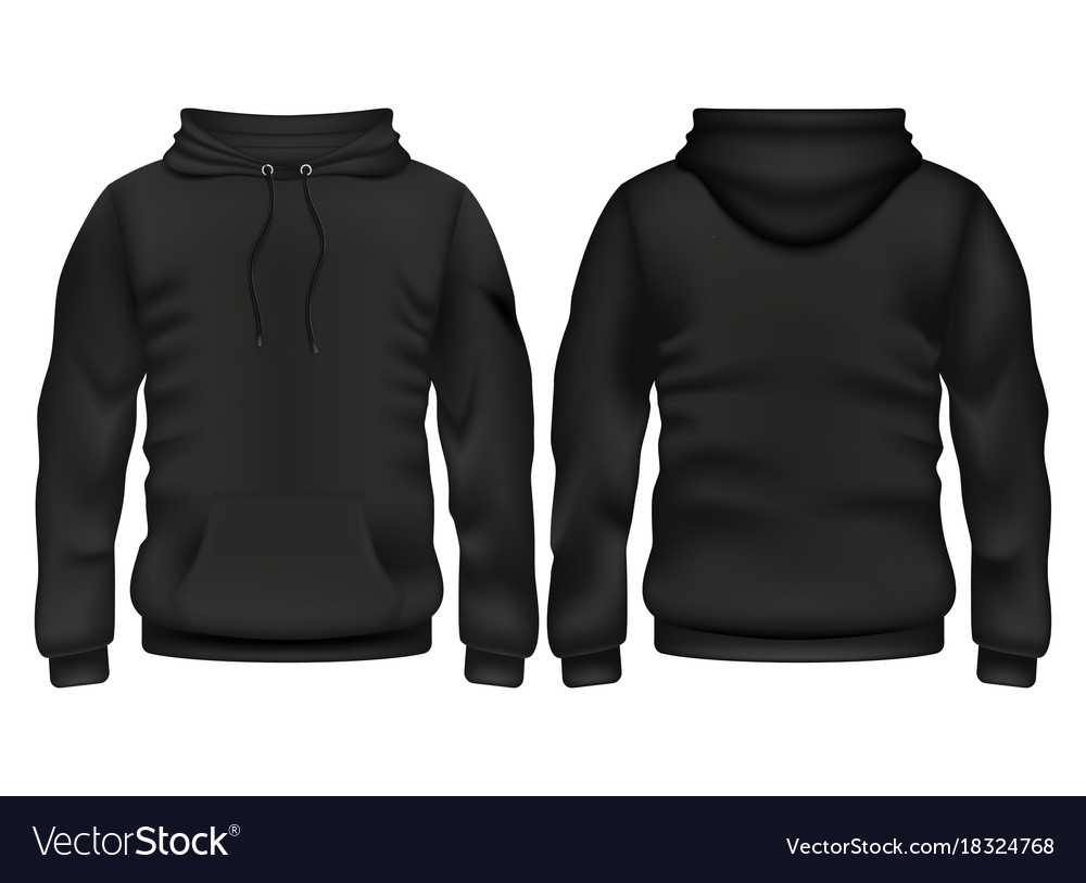 Front And Back Black Hoodie Template Regarding Blank Black Hoodie Template