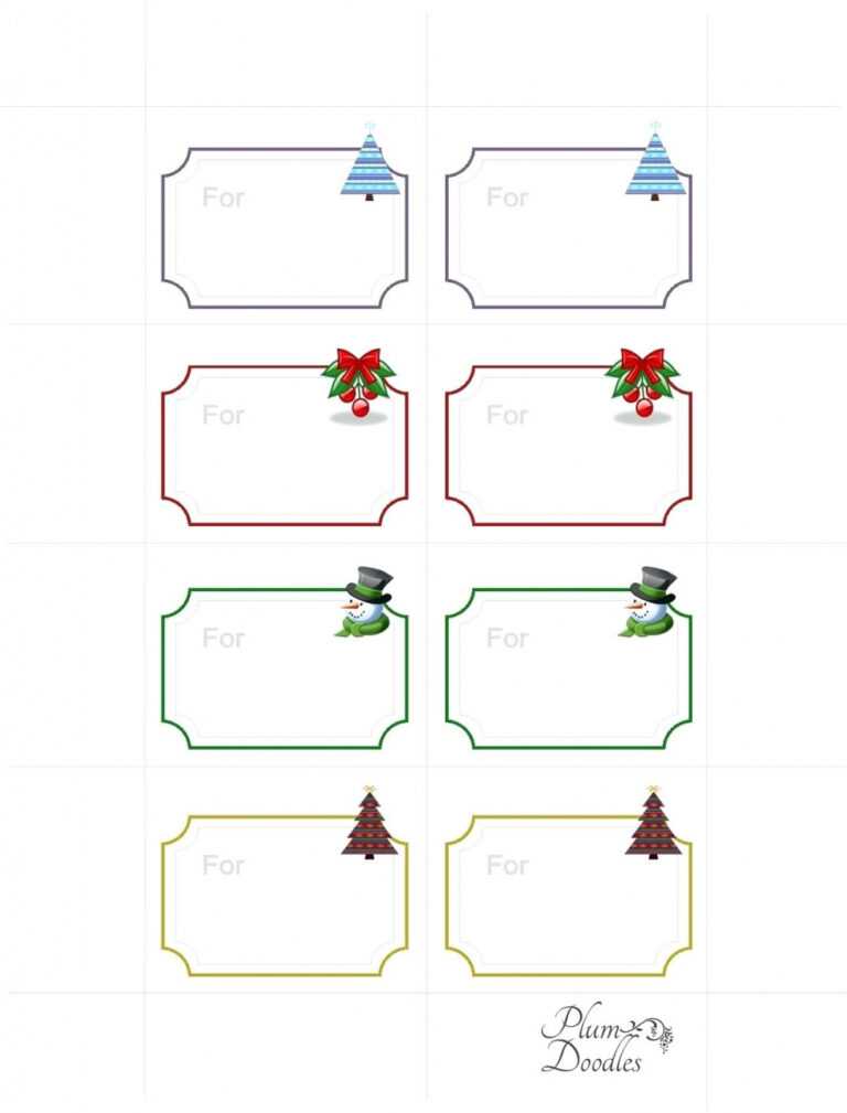 Gift Tag Template Word Free Download Microsoft Downloadable Regarding Free Gift Tag Templates