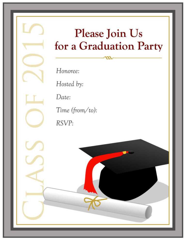 Graduation Invitation Templates Microsoft Word