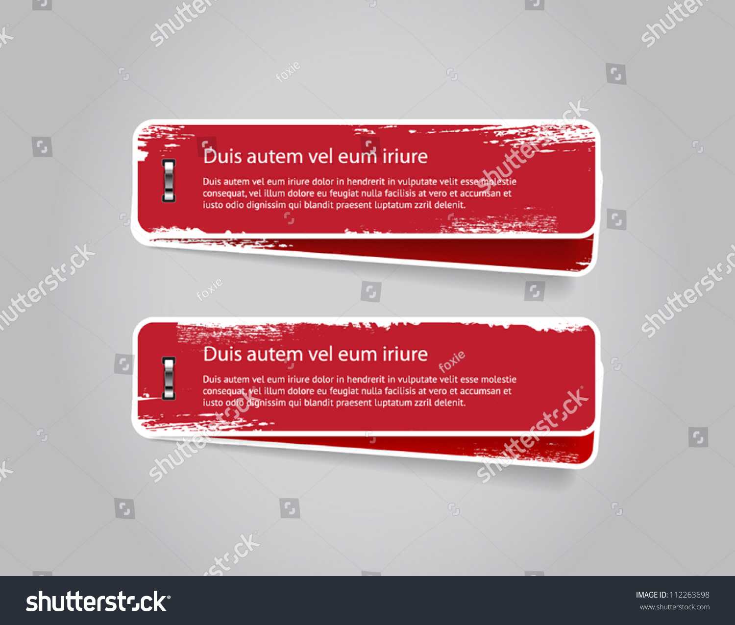 Grungy Vector Red Badges Banners Worn Stock Vector (Royalty Regarding Staples Banner Template