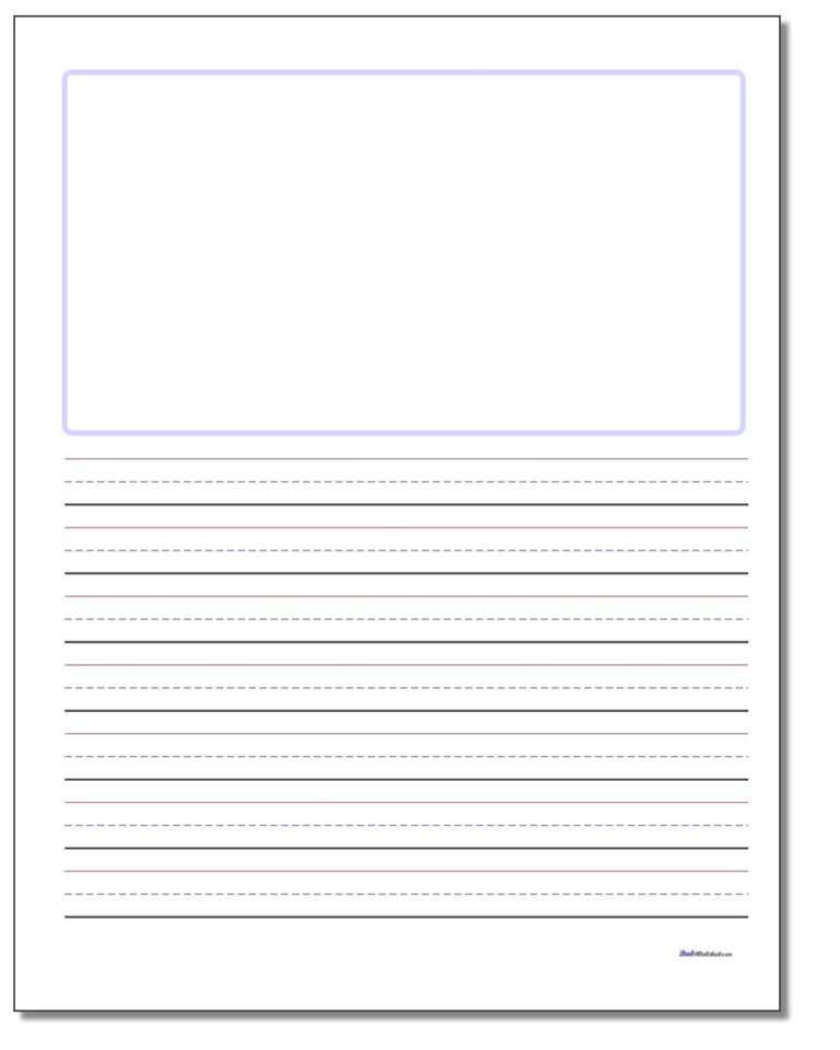 Four Square Writing Template
