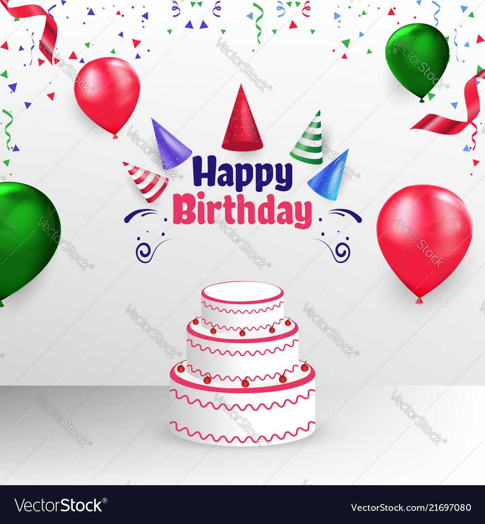 Happy Birthday Poster Banner Cover Template Design With Free Happy Birthday Banner Templates Download