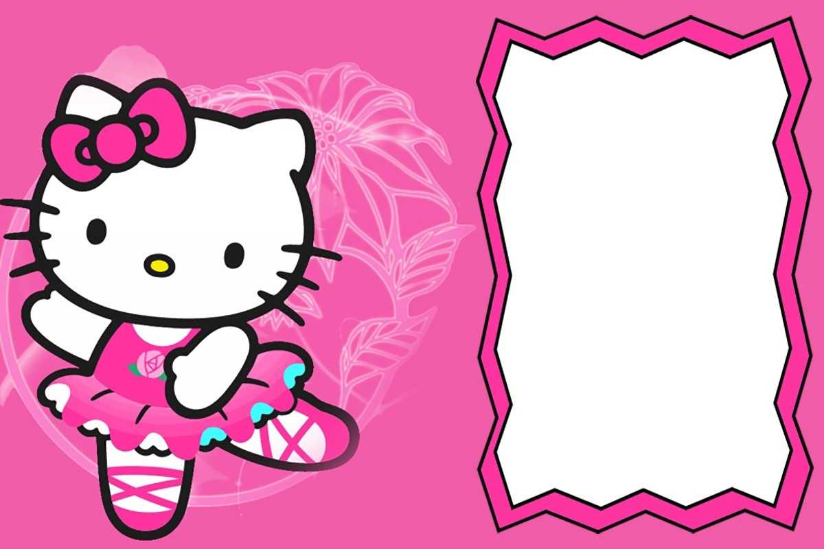 Hello Kitty Free Invitation Template – Zohre With Regard To Hello Kitty Banner Template