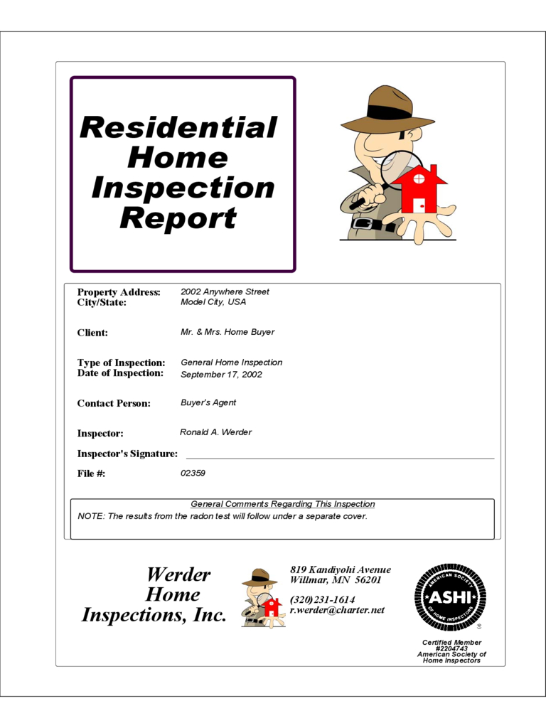 Home Inspection Report – 3 Free Templates In Pdf, Word Inside Home Inspection Report Template Free