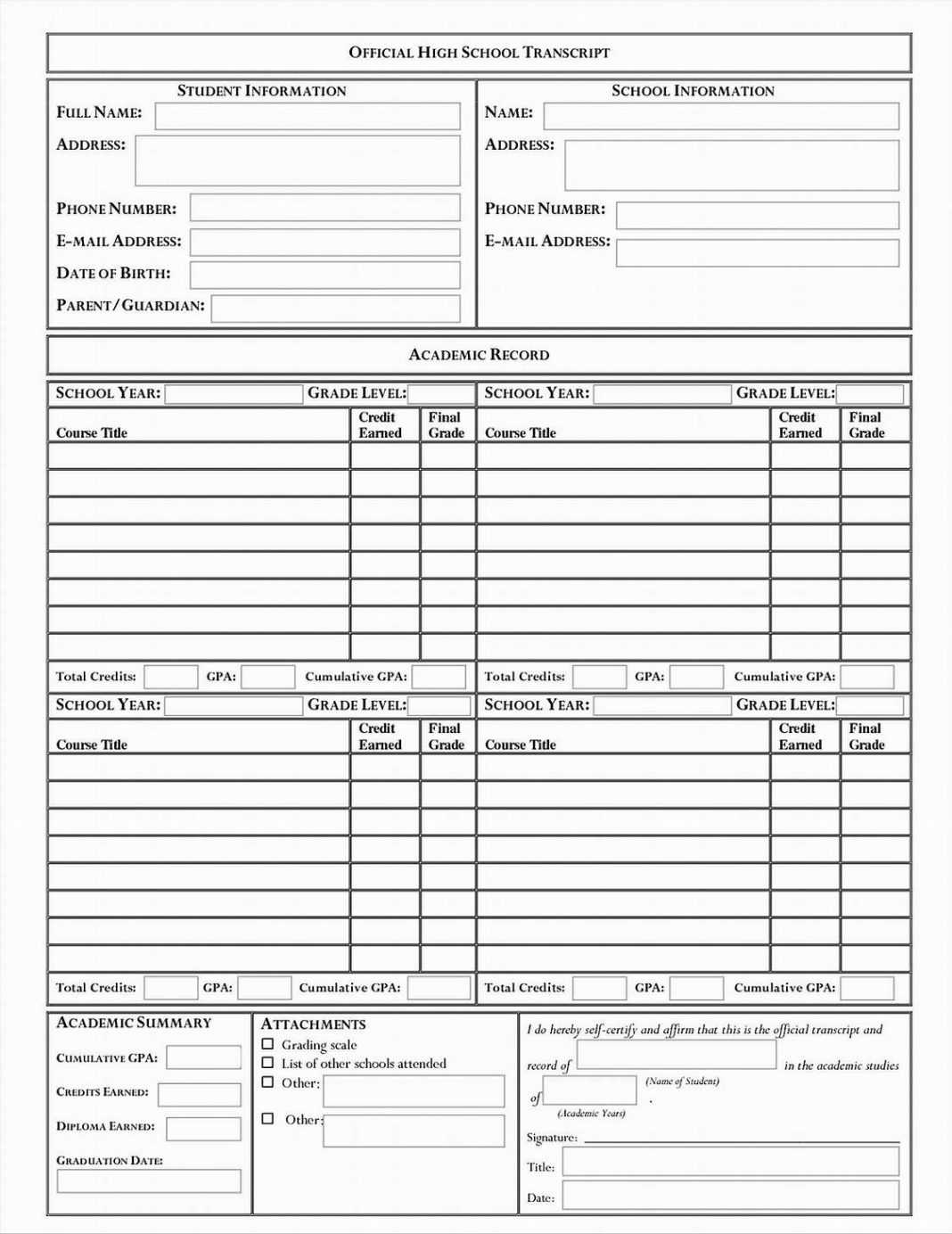 Homeschool High School Report Card Template Free Examples Regarding Homeschool Middle School Report Card Template