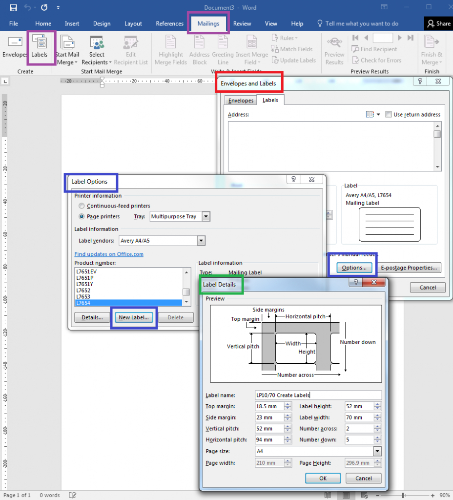 How To – How To Create Your Own Label Templates In Word Intended For Where Are Templates In Word