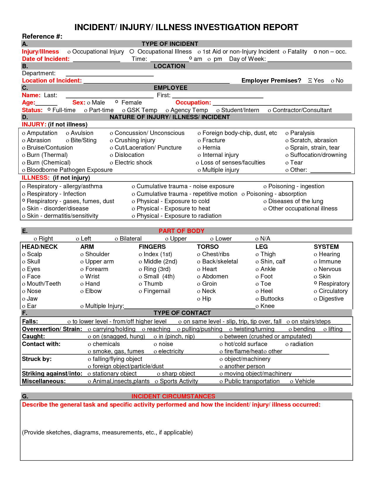 How To Write An Effective Incident Report Amples Regarding Ohs Incident Report Template Free