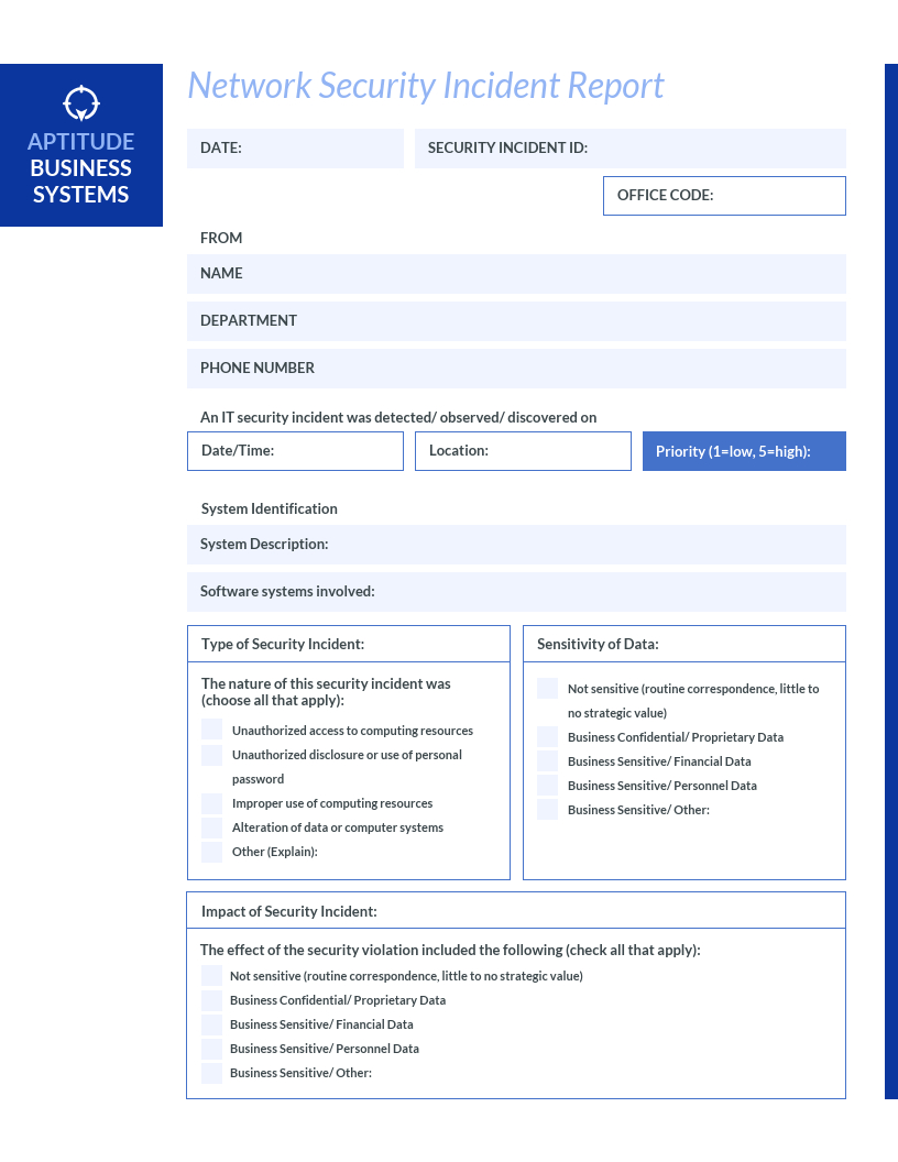 How To Write An Effective Incident Report [Examples + For Customer Incident Report Form Template
