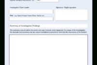 Hse Health Safety Incident Investigation Report | Templates At with regard to Hse Report Template