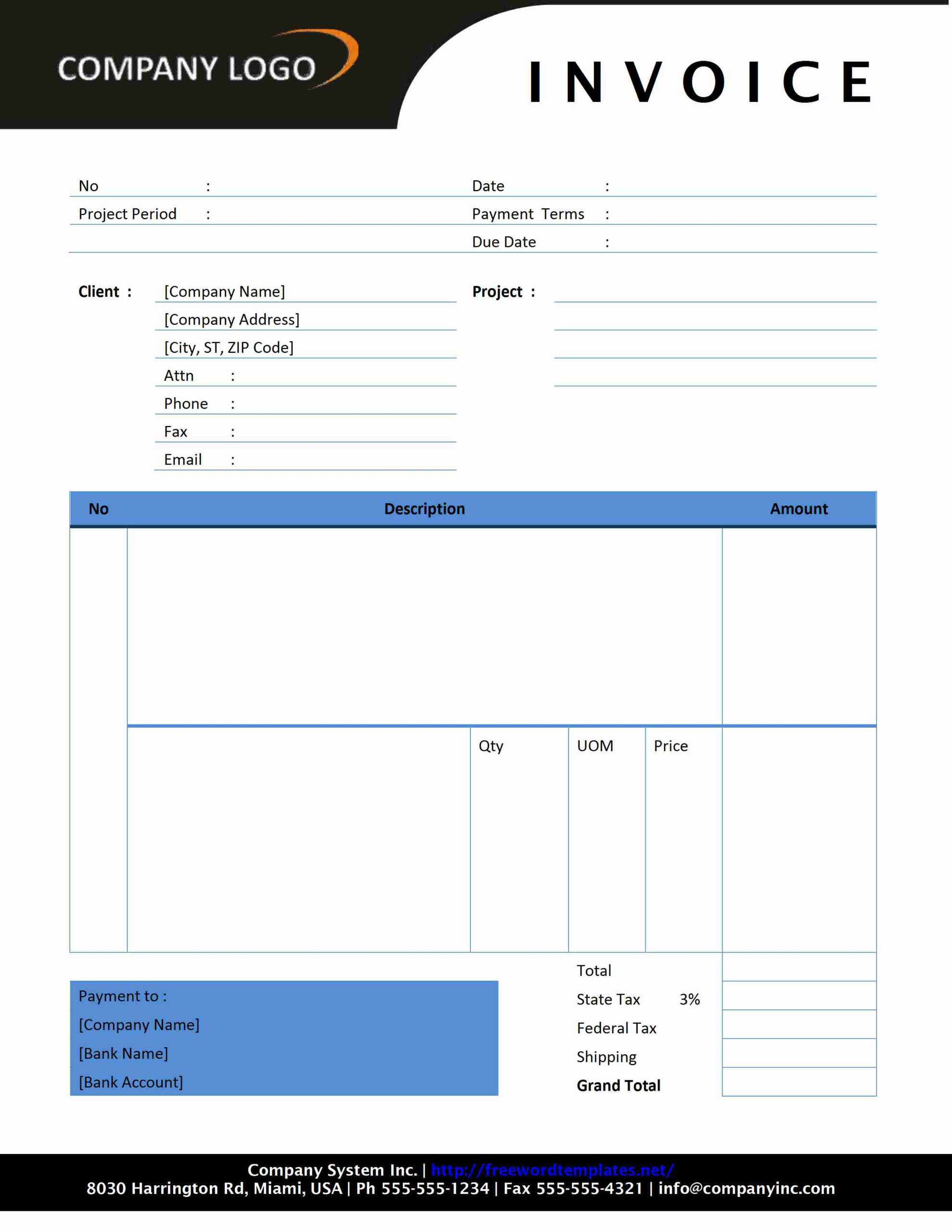 Invoice Template Word Mac | Invoice Example For Free Invoice Template Word Mac