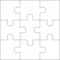 Jigsaw Puzzle Blank Template 3X3 — Stock Vector © Binik1 In Blank Jigsaw Piece Template