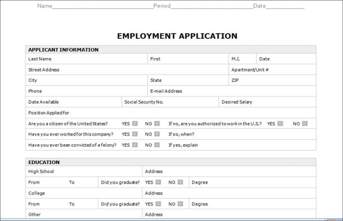 Job Application Template Microsoft Word – Mahre With Regard To Job Application Template Word