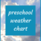 Kindergarten And Preschool Weather Chart Intended For Kids Weather Report Template