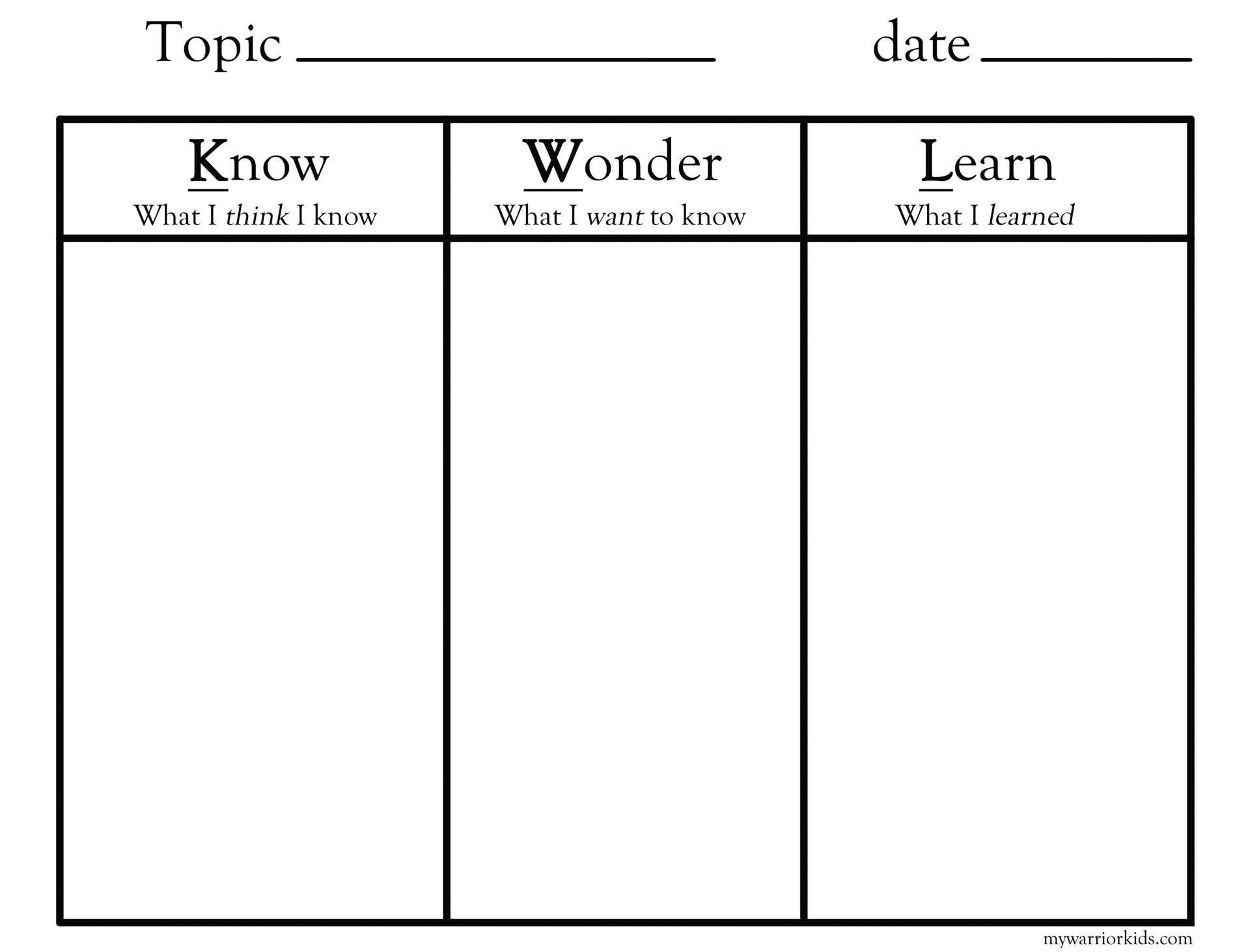 Kwl Chart Template. Kwl Chart. Pin Storyboard Kwl Chart T Intended For Kwl Chart Template Word Document