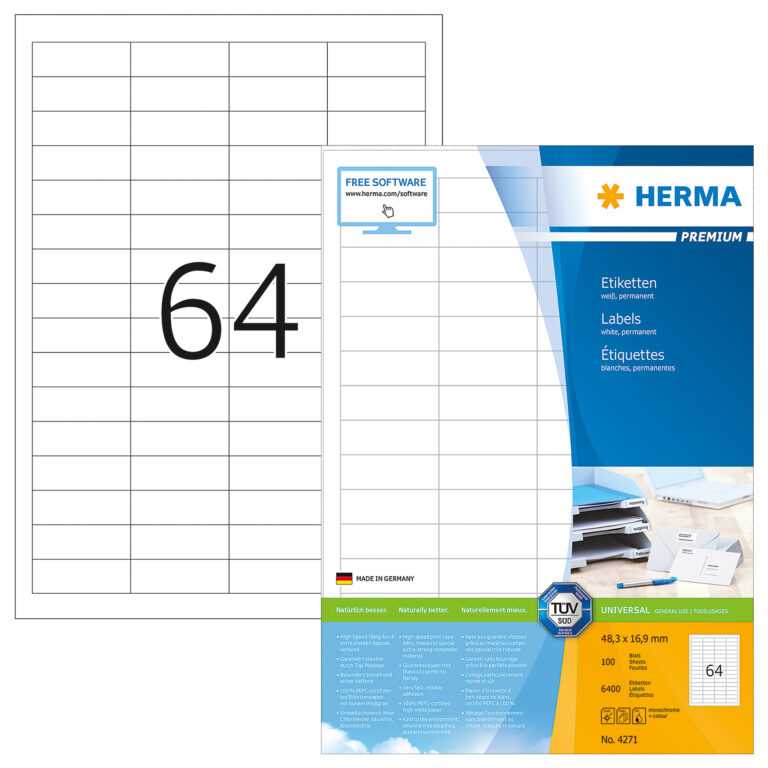 Word Label Template 16 Per Sheet A4