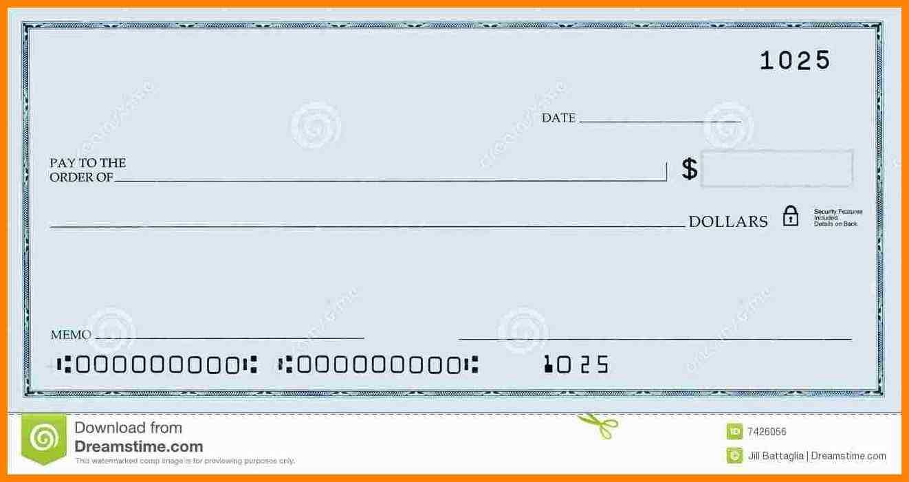 Large Blank Cheque Template