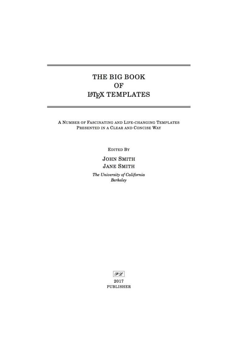 Latex Templates Title Pages In Project Report Latex Template