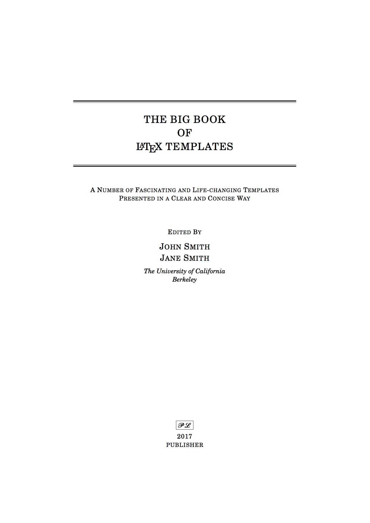 Latex Templates » Title Pages Pertaining To Report Front Page Template