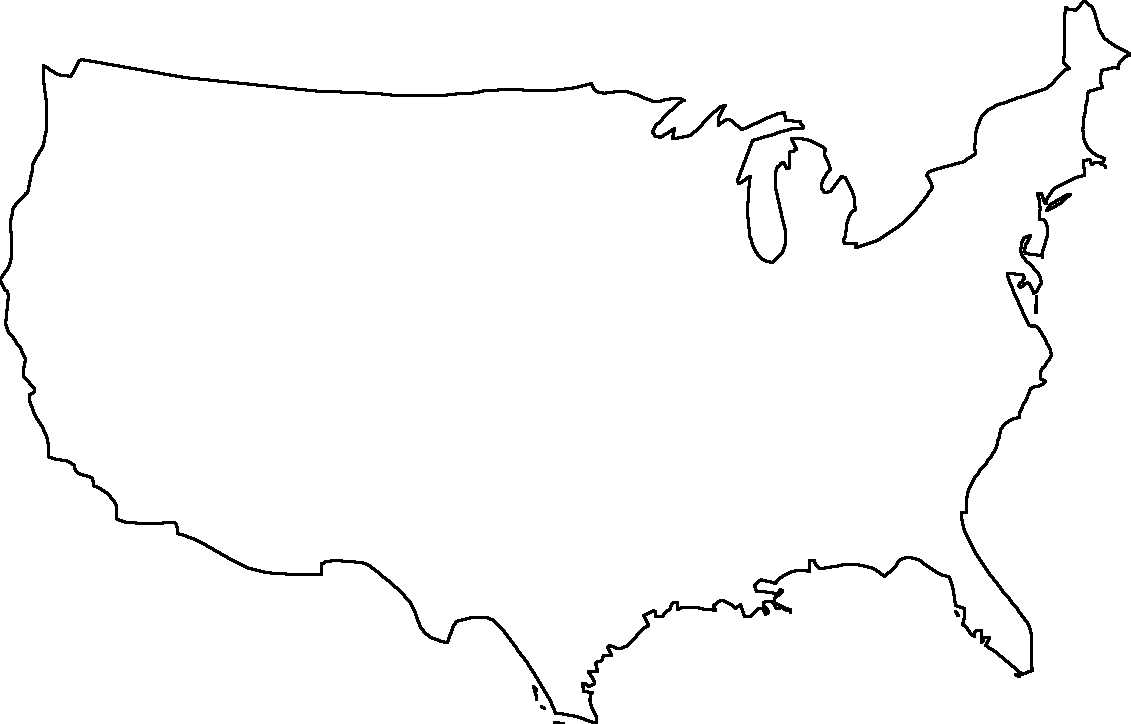 Library Of Jpg Library Library Of United States Map Outline Regarding United States Map Template Blank