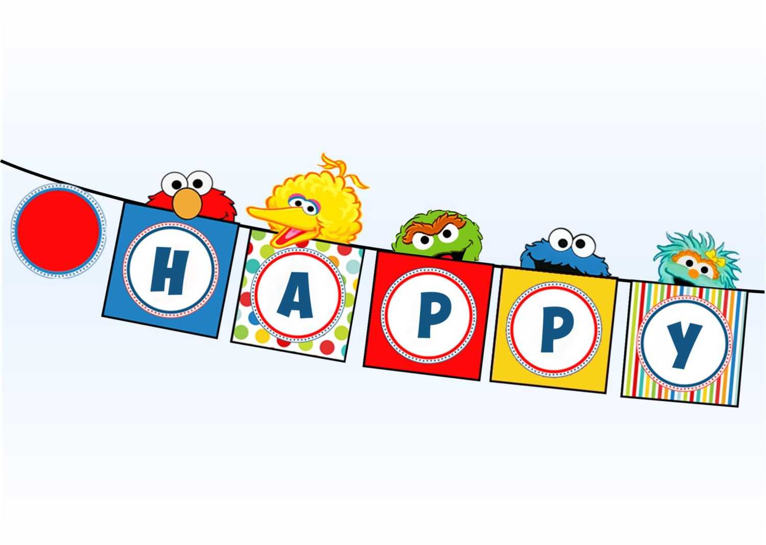 Library Of Sesame Street Party Jpg Transparent Png Files Pertaining To Sesame Street Banner Template