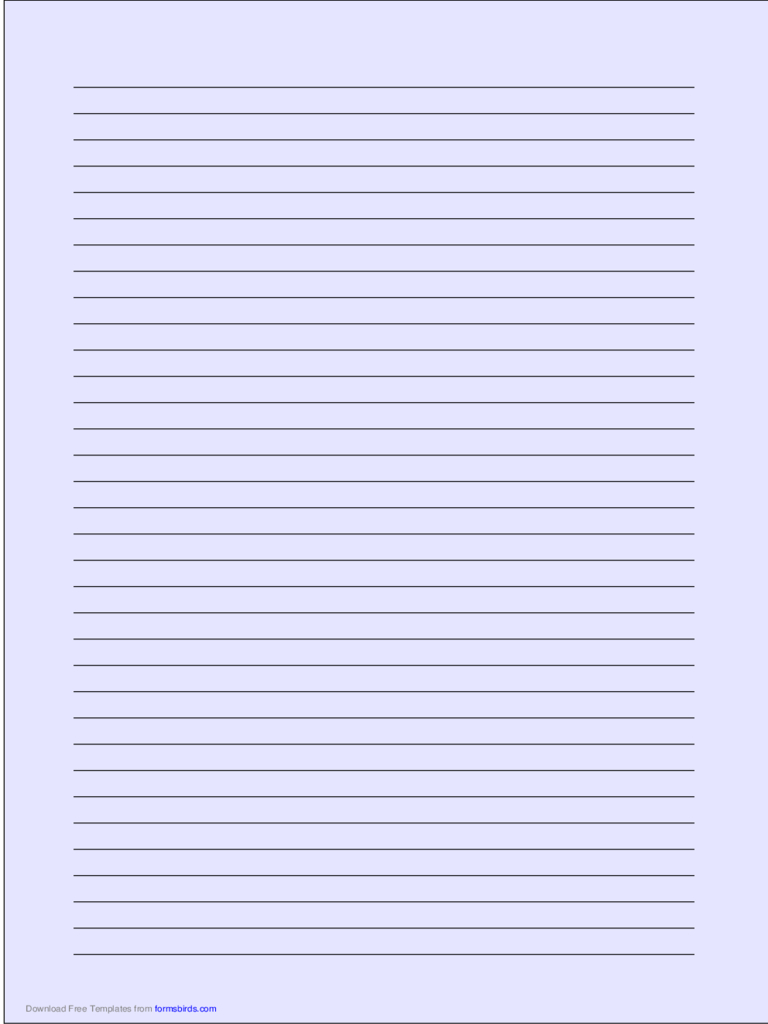 Lined Paper – 320 Free Templates In Pdf, Word, Excel Download In Ruled Paper Word Template