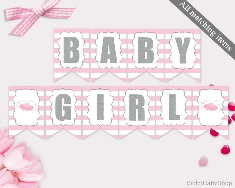 Magnificent Baby Shower Banner Template Ideas Templates Free Throughout Diy Baby Shower Banner Template