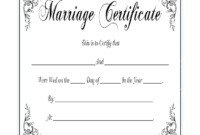 Marriage Certificate - Fill Online, Printable, Fillable throughout Blank Marriage Certificate Template
