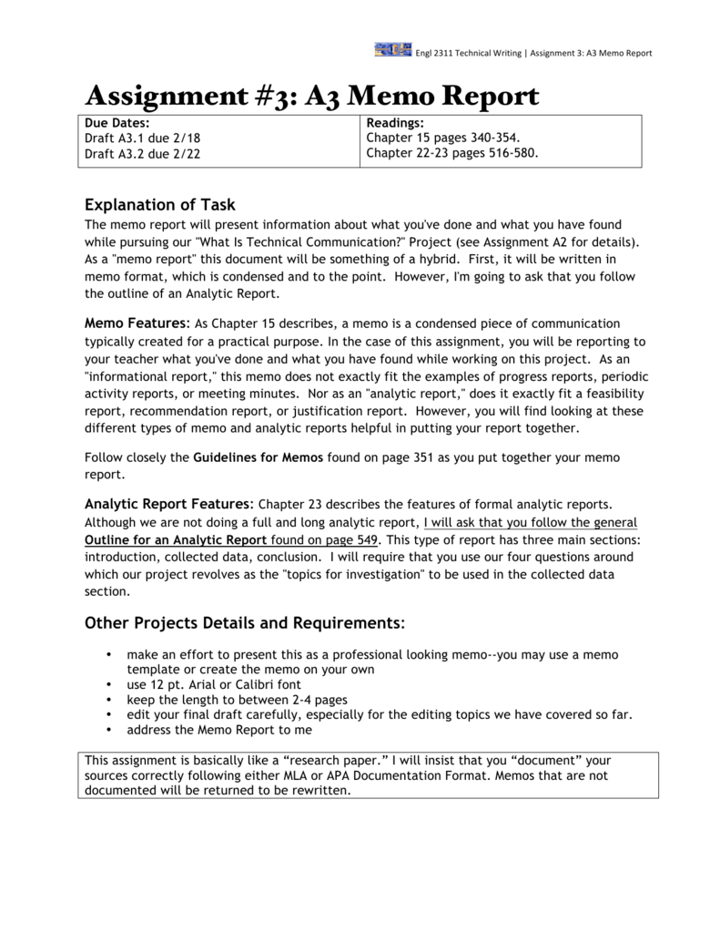 Memo Report Sample – Zohre.horizonconsulting.co Intended For Assignment Report Template