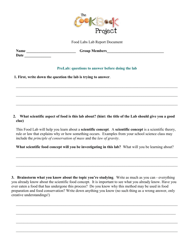 Middle School Lab Report Pertaining To Lab Report Template Middle School