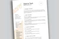 Modern Resume Template In Word Free - Used To Tech in How To Find A Resume Template On Word