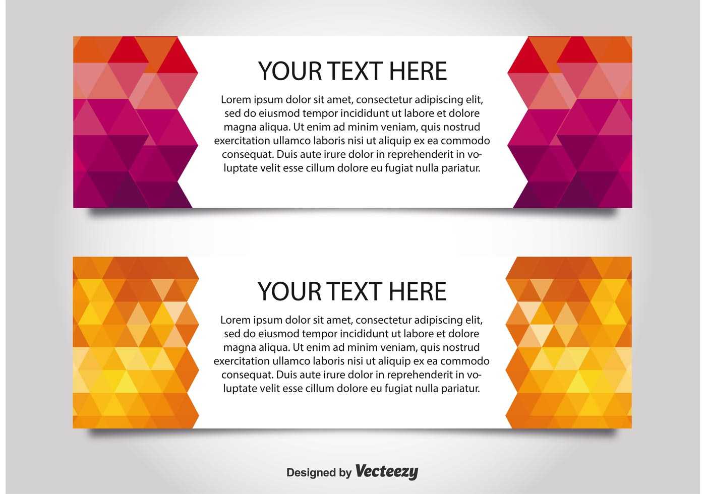 Modern Style Web Banner Templates - Download Free Vectors Inside Free Website Banner Templates Download