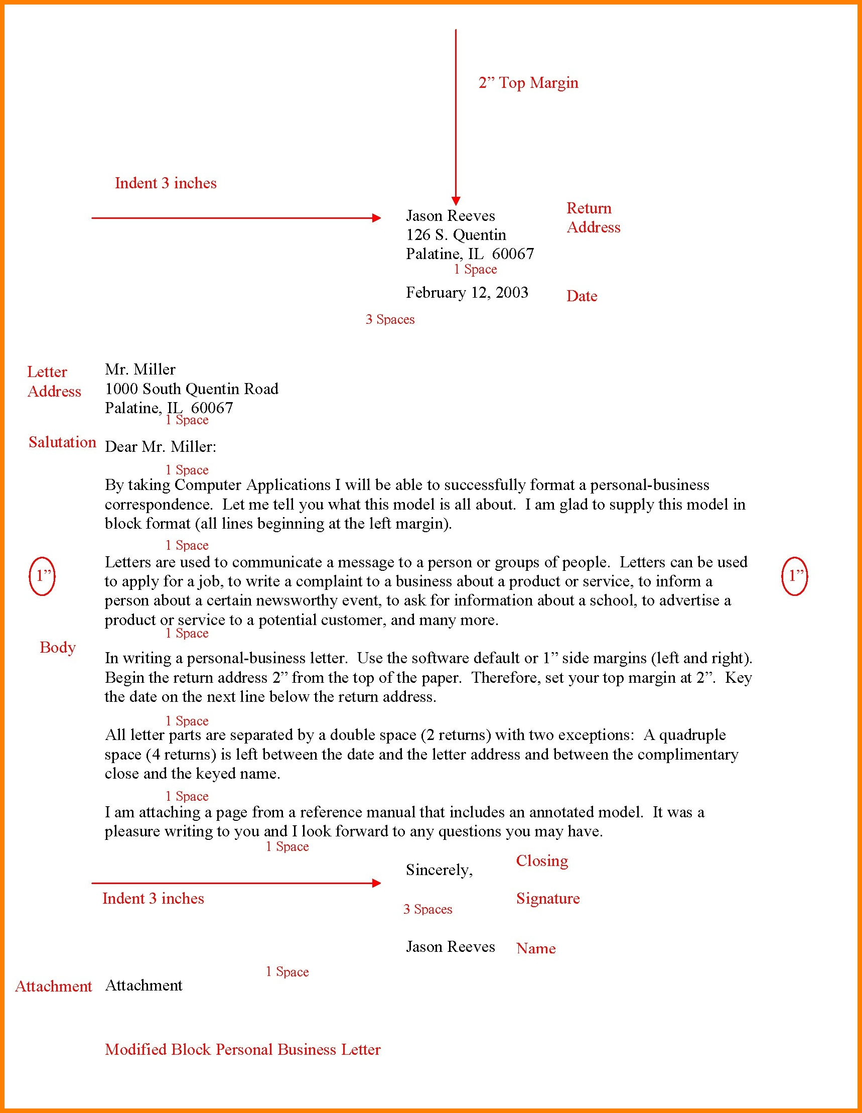 Modified Block Letter | Free Resume Templates Throughout Modified Block Letter Template Word