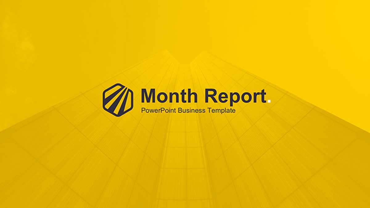 Month Report Powerpoint Template In Monthly Report Template Ppt