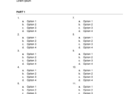 Multiple Choice Template Microsoft Word - Zohre inside Test Template For Word