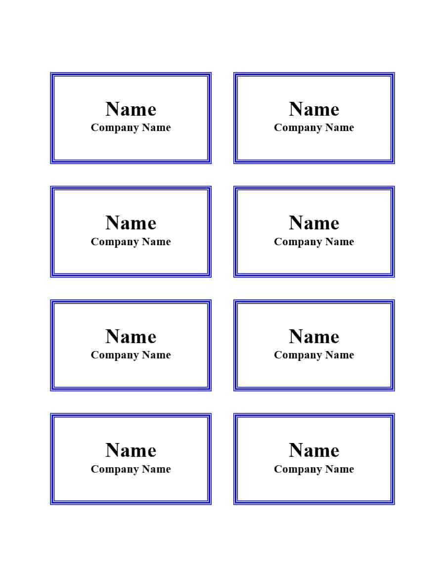 Name Tag Templates Word – Zohre.horizonconsulting.co Intended For Luggage Tag Template Word