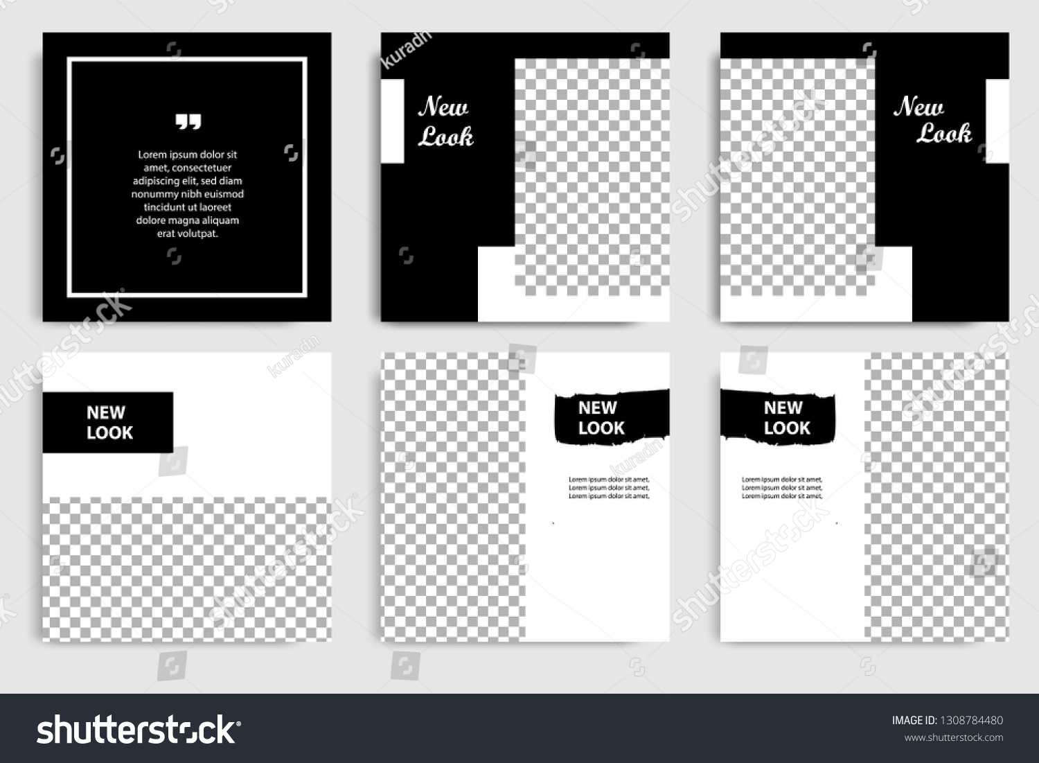 New Editable Minimal Square Banner Template Stock Vector Intended For College Banner Template
