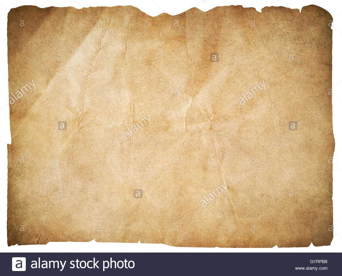 Old Paper Or Blank Pirates Map Isolated With Clipping Path With Regard To Blank Pirate Map Template