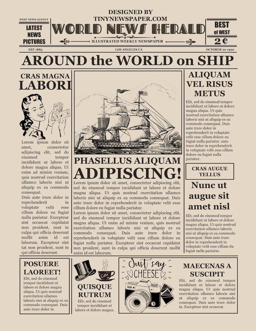 Old Time Newspaper Template Google Docs Word Article Throughout Blank Old Newspaper Template