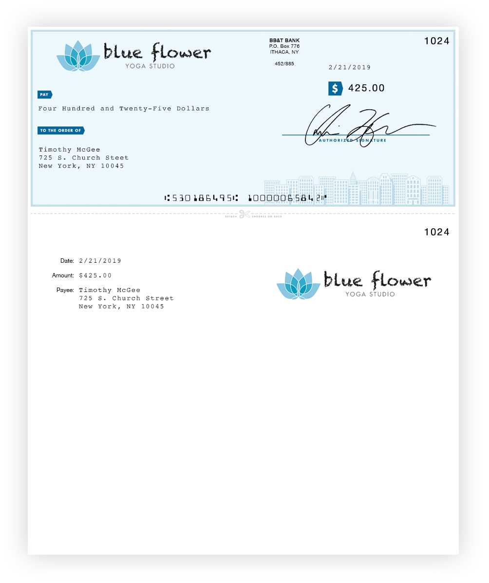 Online Check Printing | Checkeeper Pertaining To Customizable Blank Check Template