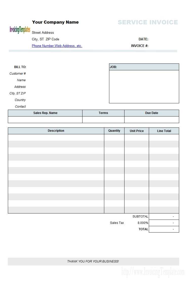 Online Printable Invoice – Mahre.horizonconsulting.co Regarding Free Printable Invoice Template Microsoft Word