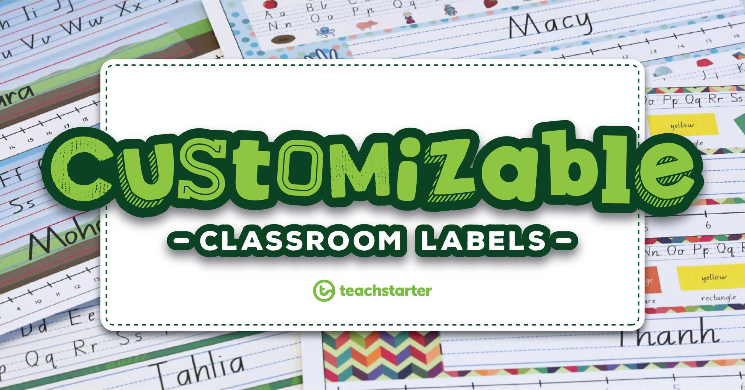 Our Most Popular Customisable Classroom Labels, Signs & Displays In Classroom Banner Template