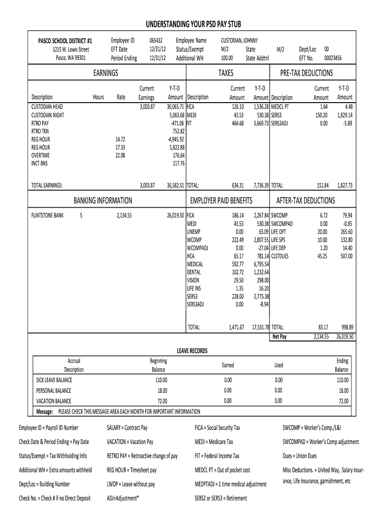 Pay Stub Pdf – Zohre.horizonconsulting.co With Regard To Pay Stub Template Word Document