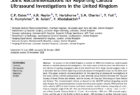 Pdf) Joint Recommendations For Reporting Carotid Ultrasound with regard to Carotid Ultrasound Report Template