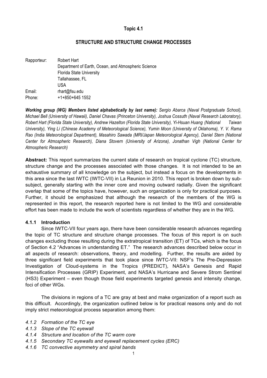 Pdf) Structure And Structure Change Processes – Rapporteur Throughout Rapporteur Report Template