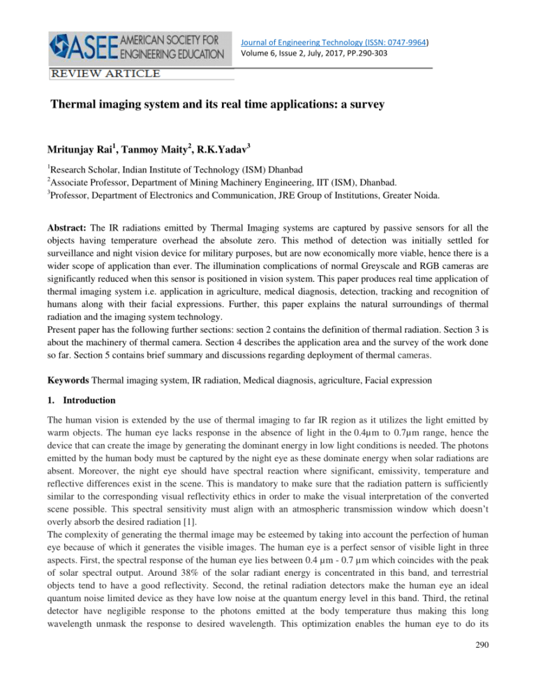 Pdf) Thermal Imaging System And Its Real Time Applications Within